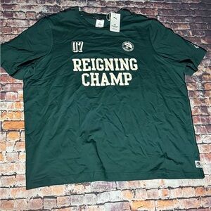 Reigning Champ Forest Green Logo Short Sleeve Tee